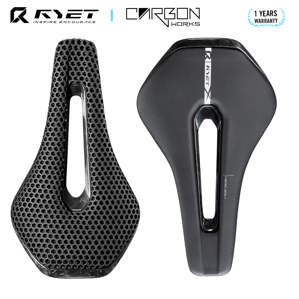 RYET 3D Printed Full Carbon Bi - đánh giá và giá Mtb Saddle Lightweight